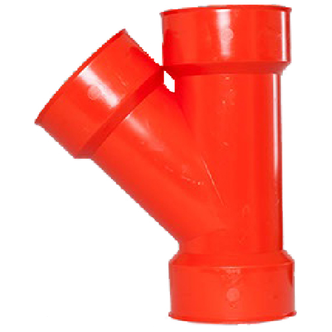 WYE drain fitting