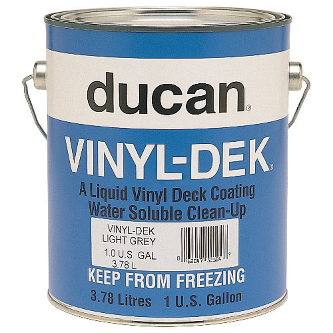 Liquid Vinyl Deck Coating - Light Grey