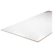 Panneau dur de bricoleur 1/8 po x 2 pi x 4 pi, blanc