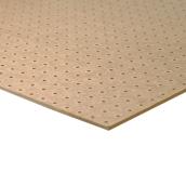 Panneau dur perforé standard, 1/4 po x 2 pi x 4 pi