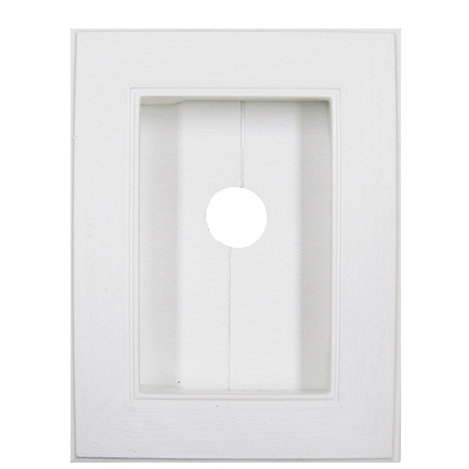 Recessed-Split Block White