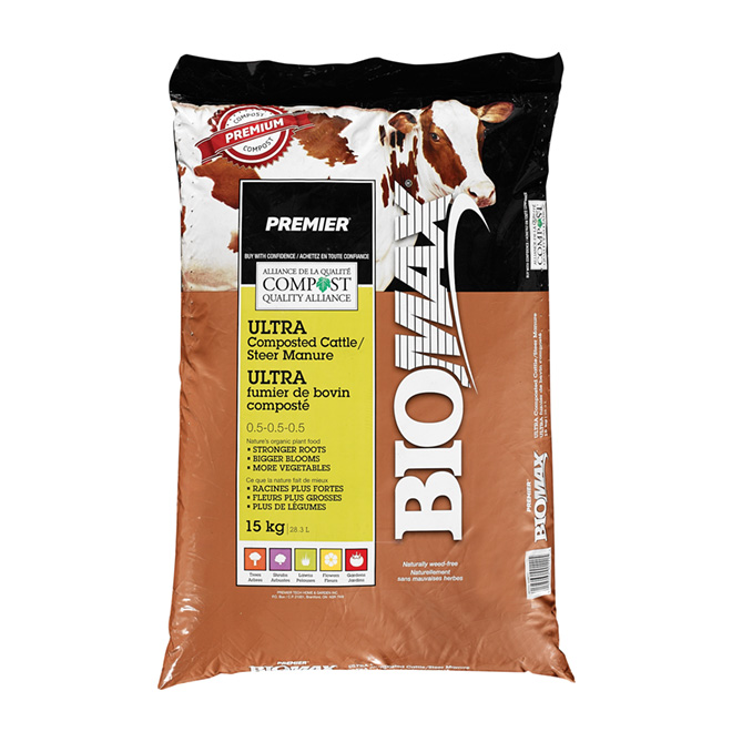 Ultra fumier de bovin composté, 15 kg