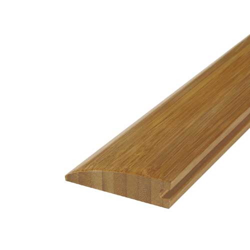 Moulure de réduction, bambou, 1/2" x 73", carbonisé