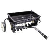 Aérateur-épandeur tractable, capacité de 100 lb, 17 500 pi²