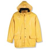 Habit de pluie réglable 2 pcs pour homme, PCV/poly, jaune, G