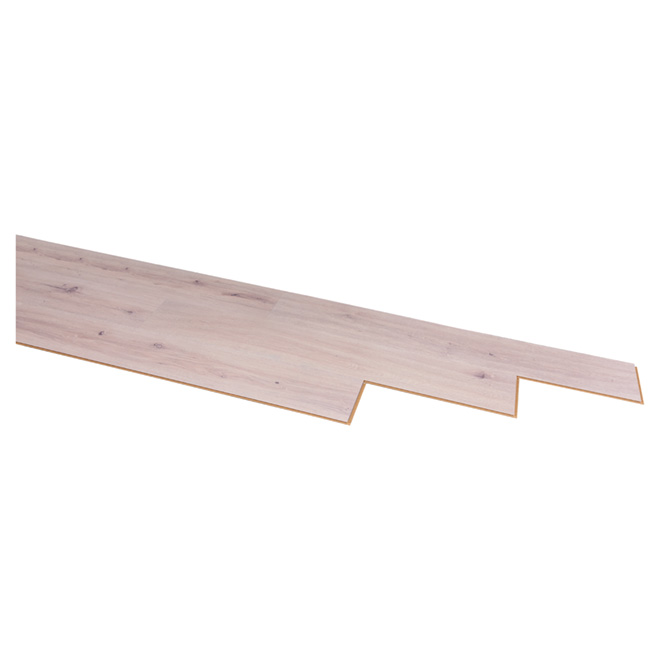 Plancher stratifié « Megaloc » 8mm, Gris Blanc