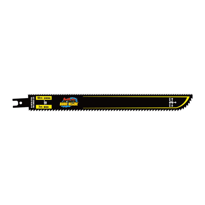 10" Black Bi-Metal Reciprocating Saw Blade