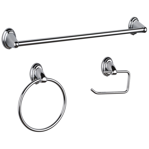 Ensemble de salle de bain 3 mcx, Facto, chrome