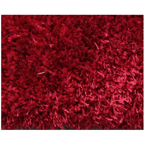 Shag Area Rug - 4' x 6' - Polyester - Red