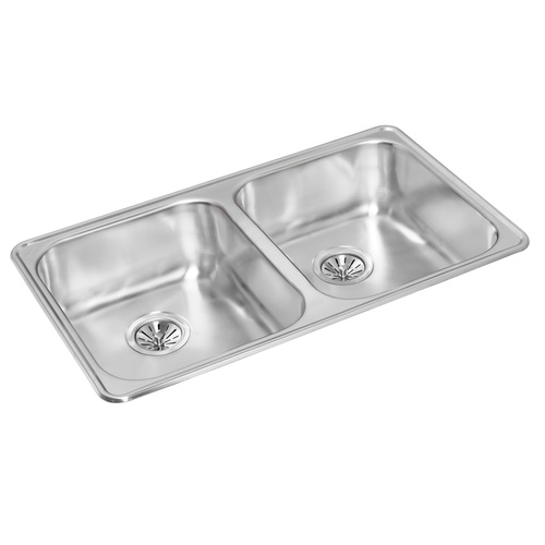Évier double « Wessan », inox, 31 x 18"
