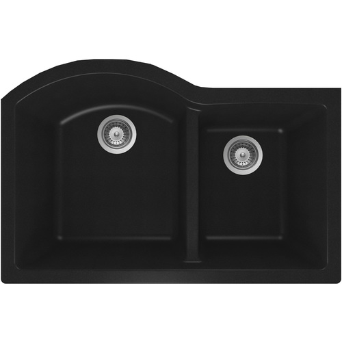 1 3/4 Bowl « Cristadur », Granite, Black - 31 x 20 1/2"