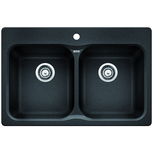 Double Sink Vision - Silgranit® - Anthracite - 31.5 x 20.5"