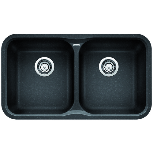 Double Sink Vision - Silgranit® - Anthracite - 30.75 x 17.5"