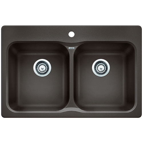 Double Sink Vision - Silgranit® - Café - 31.5 x 20.5"