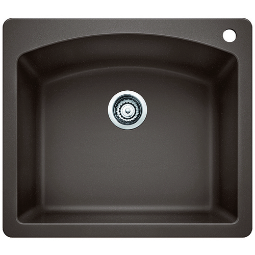 Single Sink Diamond - Silgranit® - Café - 25 x 22"