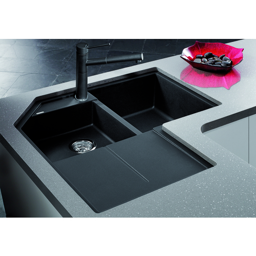 Single Sink Metra - Silgranit® - Anthracite - 32.5 x 32.5"