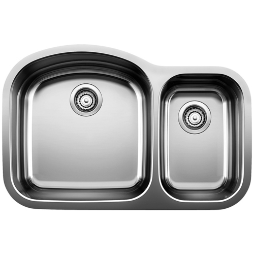 Double Sink Wave - Stainless Steel - 31.5 x 21"