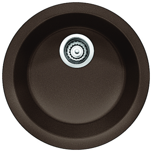 Évier Simple « Rondo », Silgranit®, café, 17.75"