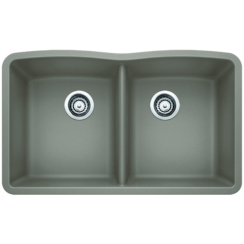 Évier Double « Diamond », Silgranit®, truffe, 32 x 19.25"