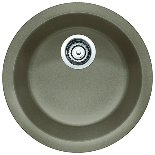 Évier Simple « Rondo », Silgranit®, truffe, 17.75"