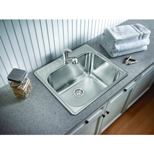Single Sink Essential - Stainless Steel - 25 x 22"