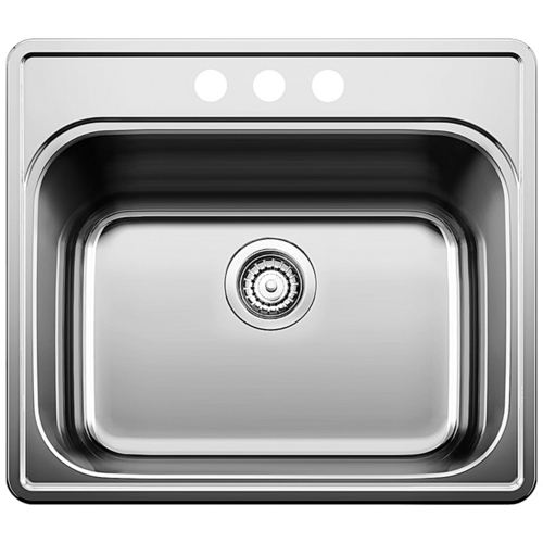Single Sink Essential - Stainless Steel - 25 x 22"