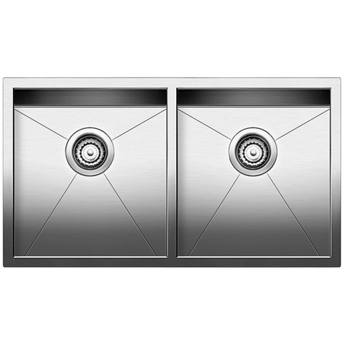 Double Sink Quatrus - Stainless Steel - 32 x 18"