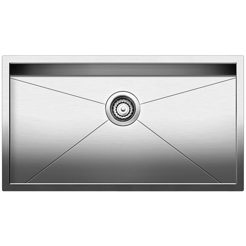 Évier Simple « Quatrus », inox, 32 x 18"