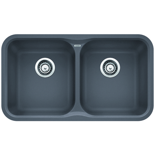 Double Sink Vision - Silgranit® - Cinder - 30.75 x 17.5"