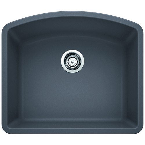 Single Sink Diamond - Silgranit® - Cinder - 24 x 20.75"