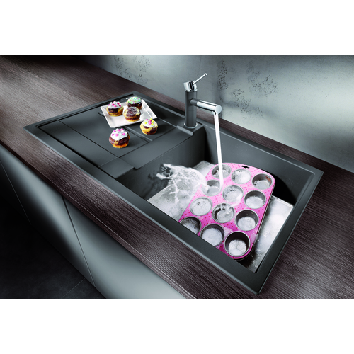Single Sink Metra - Silgranit® - Cinder - 39.5 x 19.75"