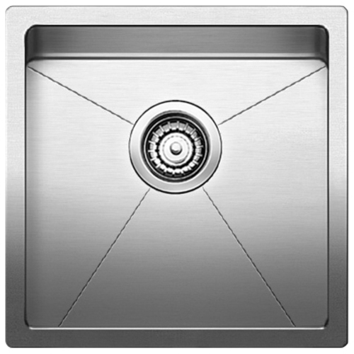 Single Sink Quatrus R15 - Stainless Steel - 17 x 17"