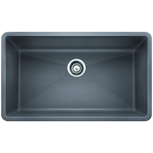 Évier Double « Precis », Silgranit®, gris, 32 x 19 po