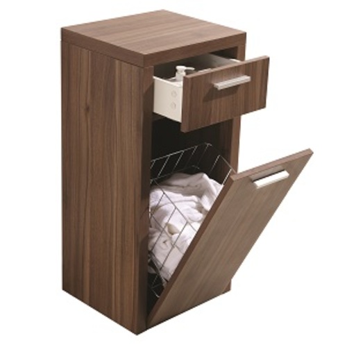 Relax Side Cabinet 1 Door And 1 Drawer Melamine Walnut