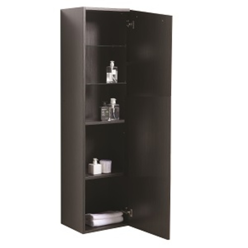 Relax Side Cabinet 1 Door and 4 Shelves - Silver Grey