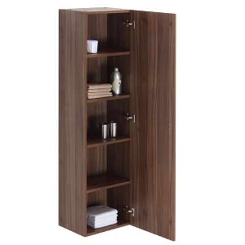 Unité de rangement « Relax » 1 porte/4 tablettes, noyer