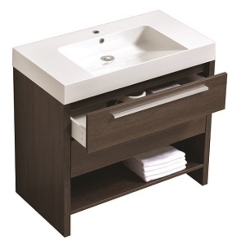 Relax Vanity Set 2 Drawers And 1 Shelf - Alamo Oak