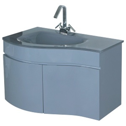 Meuble-lavabo « Relax » 2 tiroirs/1 tablette, noyer