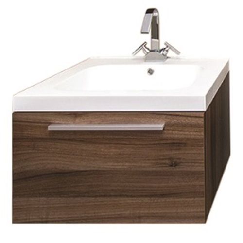 Relax Wall Mounted Vanity Set 1 Drawer - Walnut