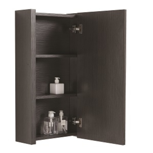 Meuble-lavabo « Smally » 1 porte/1 tiroir, laqué brun