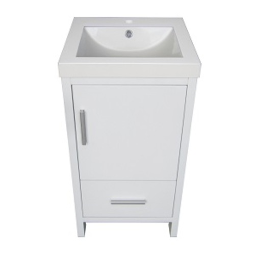 Smally Vanity Set 1 Door And 1 Drawer - White Lacquered