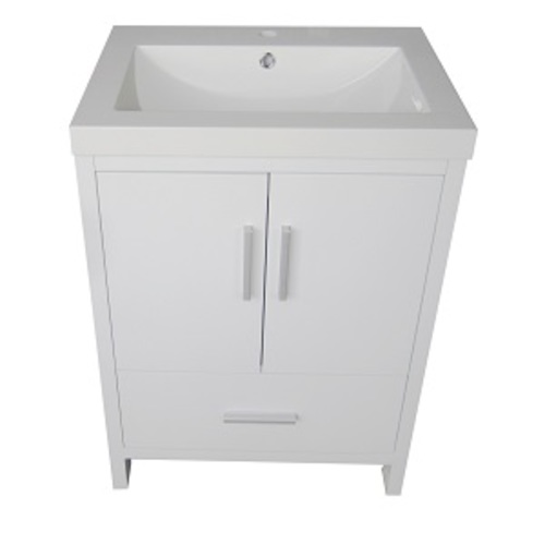 Smally Vanity Set 2 Doors And 1 Drawer - White Lacquered