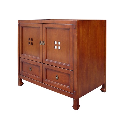 Tansu Vanity 2 Doors And 2 Drawers - Brown