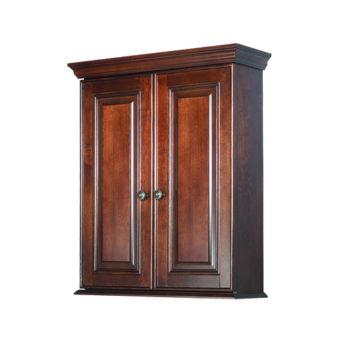 "Hawthorne" Wallmount Cabinet 23½" - 2 Doors - Dark walnut
