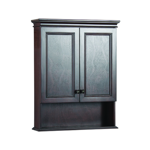 Armoire murale 23 1/2 po « Shawna » 2 portes/1 tablette ouverte, tabac