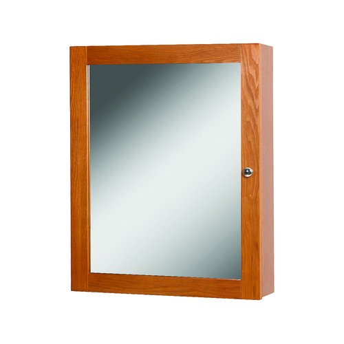 Armoire murale 19 po « Worthington » 1 porte miroir, chêne