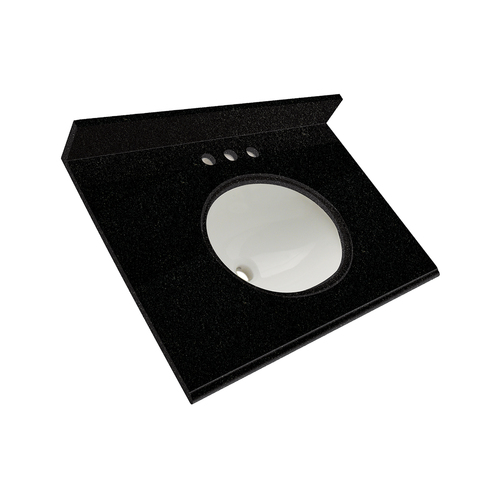 25" Vanity - Top China Undermount Sink - Tempest Black