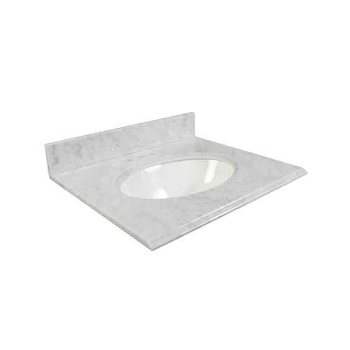 31" Vanity - Top China Undermount Sink - Carrara White