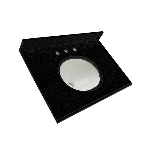 31" Vanity - Top China Undermount Sink - Tempest Black