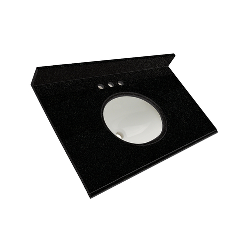 37" Vanity - Top China Undermount Sink - Tempest Black